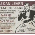 Learn To Drum Sign