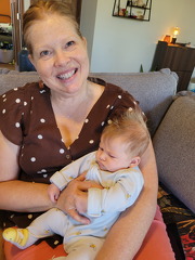 Kara and her new Grand daughter Rory.